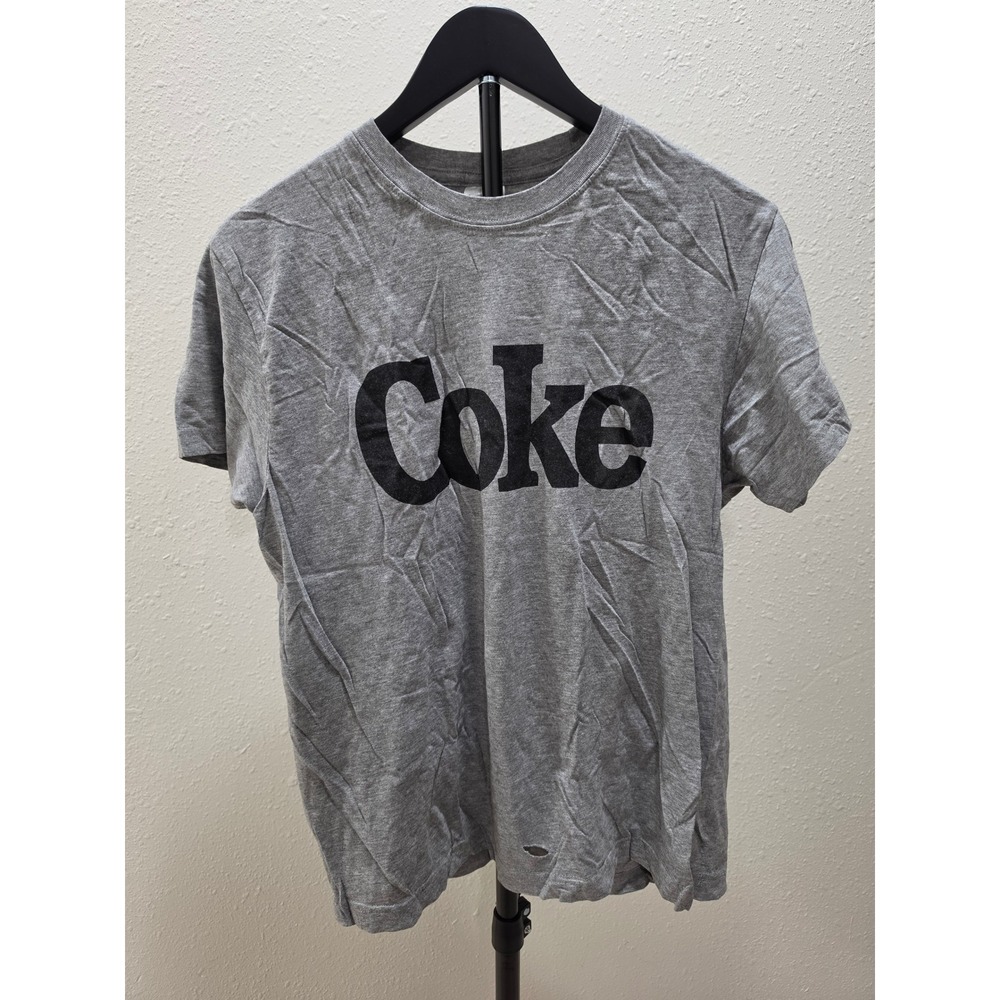 John Galt USA Coca-Cola Graphic Tee Gray Short Sleeve Coke Shirt Medium